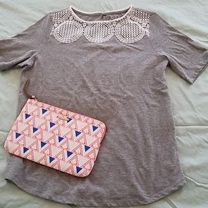 Loft Crochet Collar top